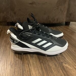 Adidas Icon 7 Boost Black White Metal Baseball Cleats Men's Size 13 FY4178